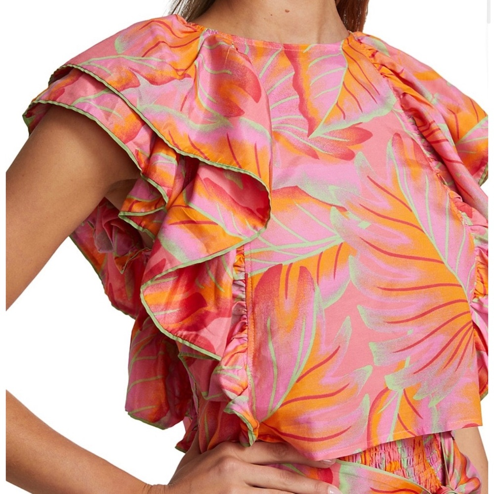 Farm Rio
Bright Forest Frilled Top